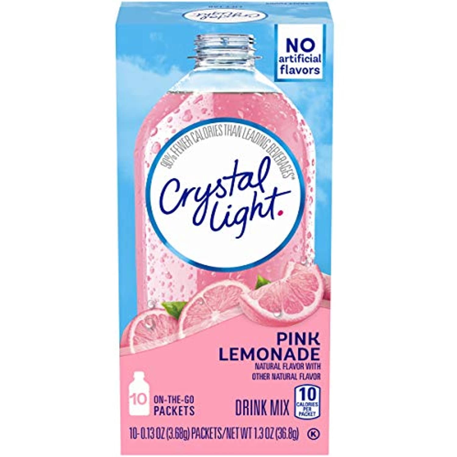 Crystal Light Pink Lemonade Drink Mix (30 Packets, 3 Boxes Of 10)
