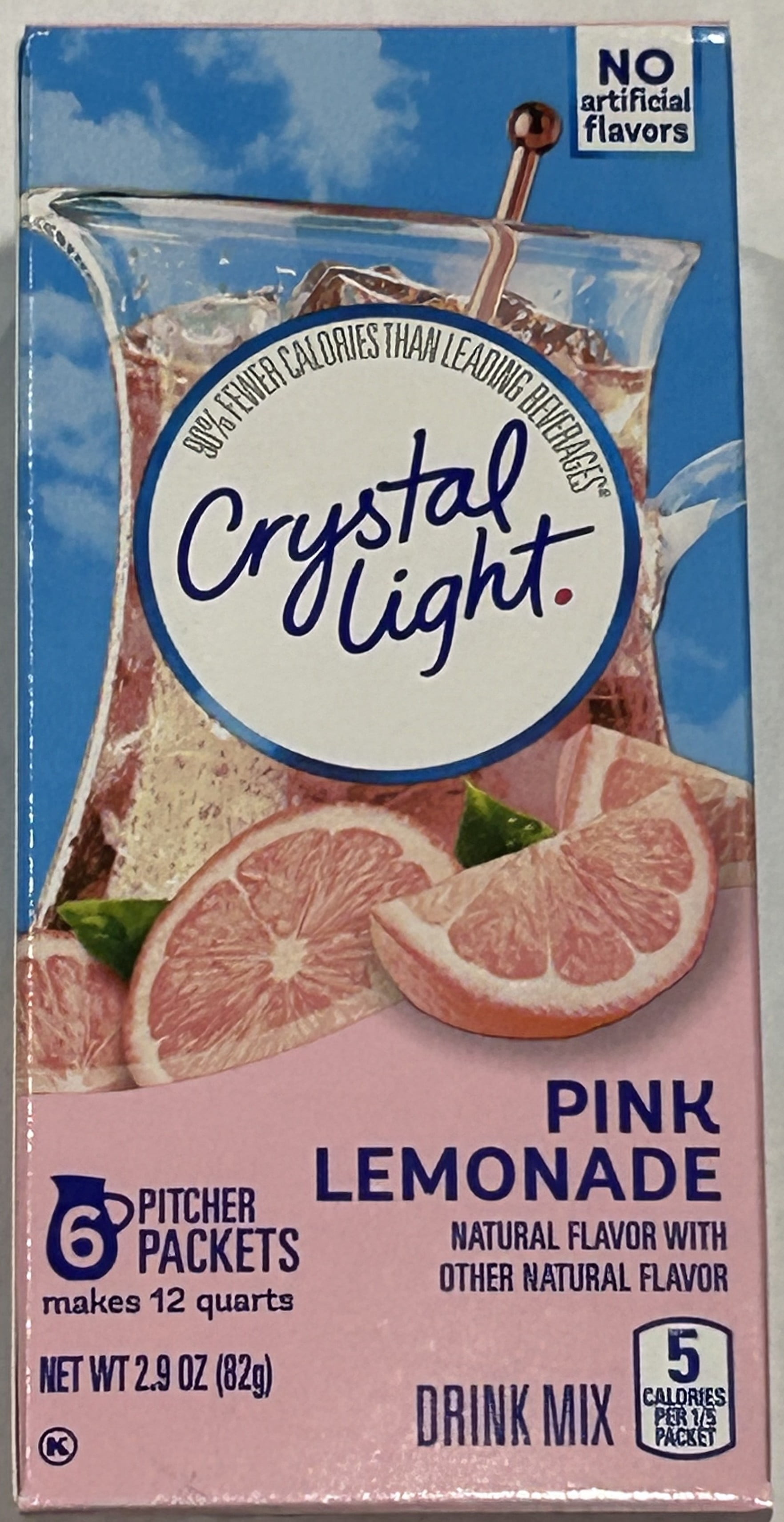 Crystal Light Pink Lemonade Powdered Drink Mix 2.9 oz (Pack of 20)