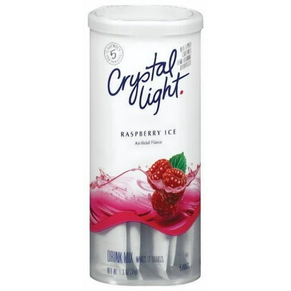 Crystal Light Raspberry Ice Drink Mix 1.3 oz (Pack of 20)