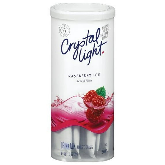 Crystal Light Raspberry Ice Drink Mix 1.3 oz (Pack of 36)