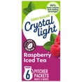 thumbnail image 1 of Crystal Light Drink Mix, 6 Pitcher Packets, for Flavorful Hydration and Shareable Refreshment, Raspberry Iced Tea natural flavor with other natural flavor, Made with Black Tea, 1.6 oz, 1 of 17