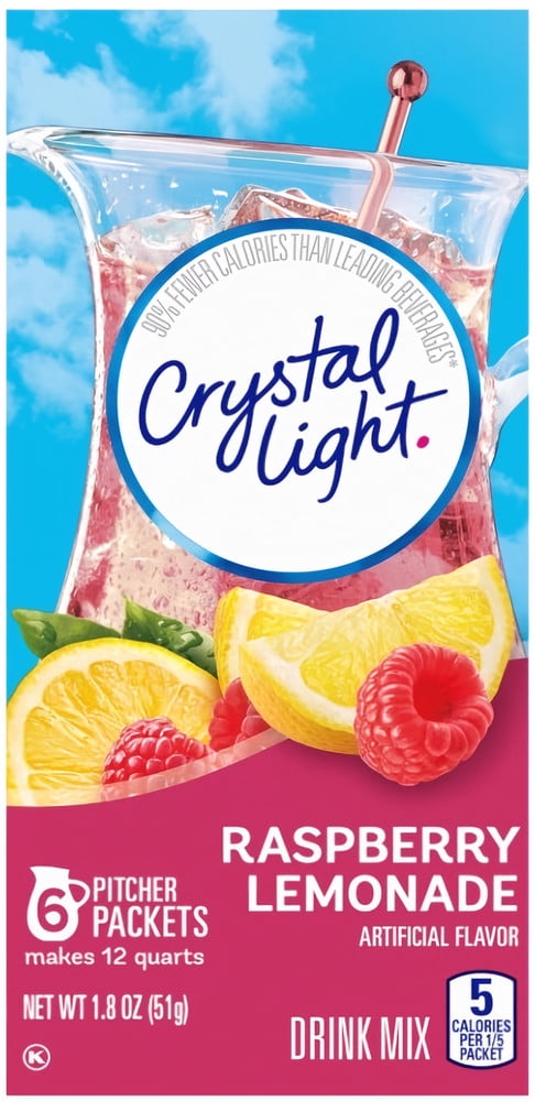 Crystal Light Raspberry Lemonade Drink Mix (Pack of 18)