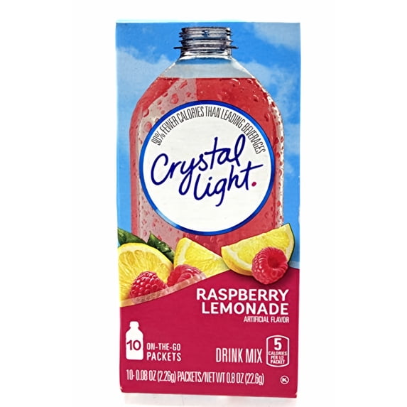 Crystal Light Raspberry Lemonade on the Go Drink Mix (Pack of 15)