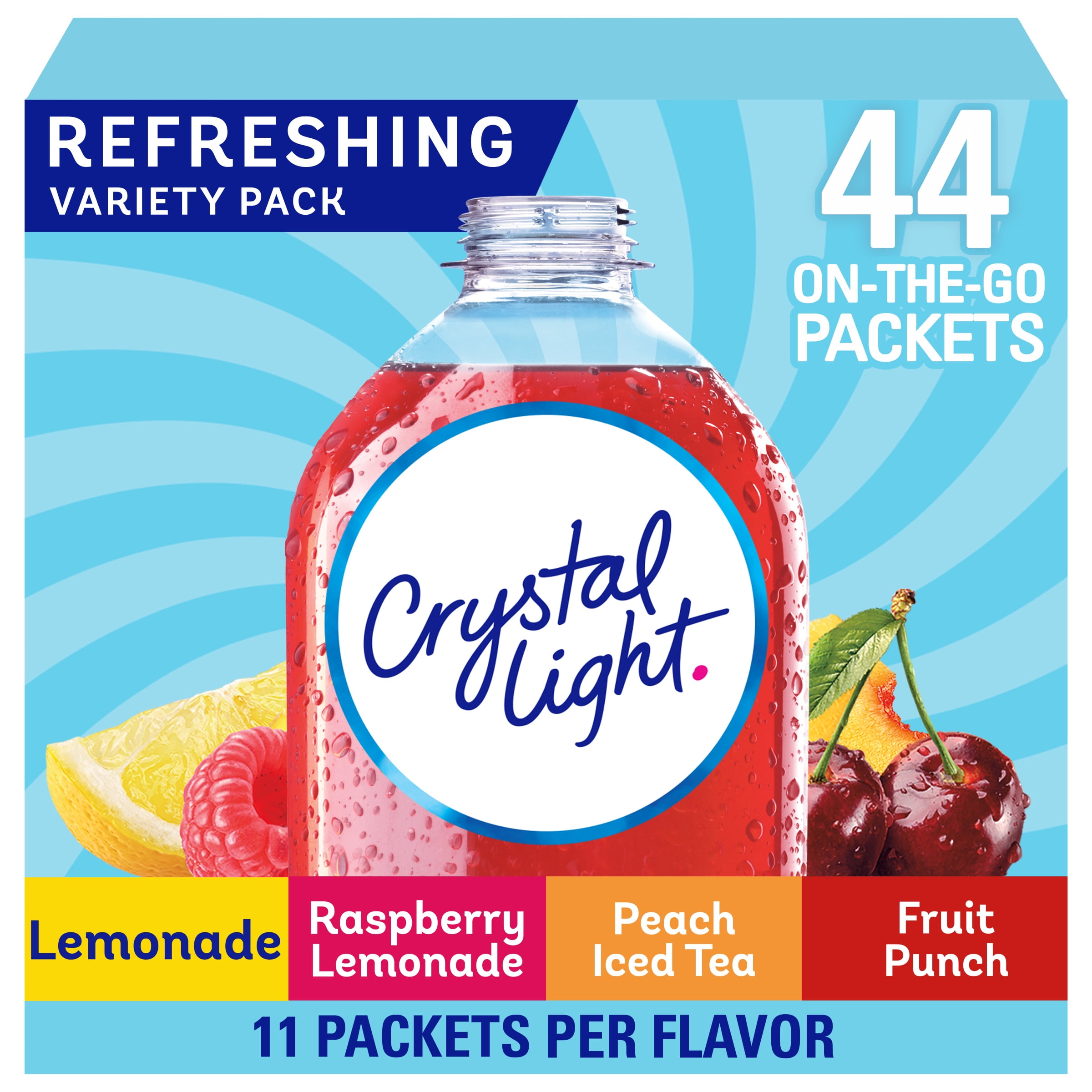 Crystal Light Refreshing Variety Pack, 44 ct. On-the-Go Packets ...