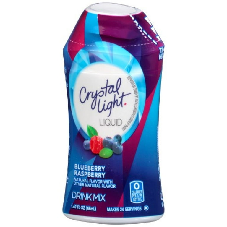 Crystal Light Sugar Free Blueberry Raspberry Drink Mix (Pack of 16