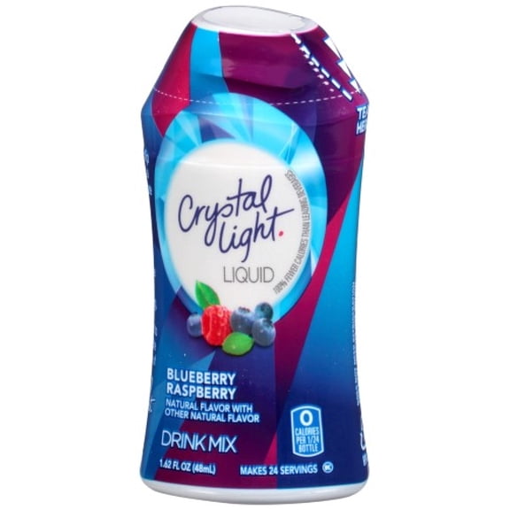 Crystal Light Sugar Free Blueberry Raspberry Drink Mix (Pack of 48)