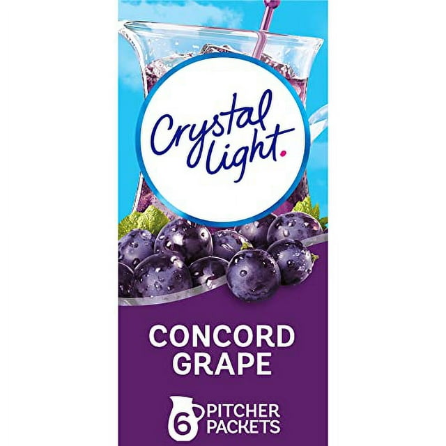 Crystal Light SugarFree Concord Grape Low Calories Powdered Drink Mix