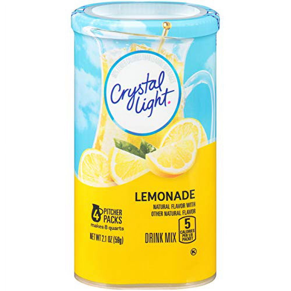 Crystal Light Sugar-Free Lemonade Drink Mix (4 Pitcher Packets ...