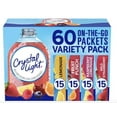 thumbnail image 1 of Crystal Light Sugar-Free, Lemonade, Fruit Punch, Raspberry Lemonade and Wild Strawberry On-The-Go Powdered Drink Singles Mix Variety Pack, 60 Count, Each Packet Dissolves into any 16.9 oz. Packaged by, 1 of 3