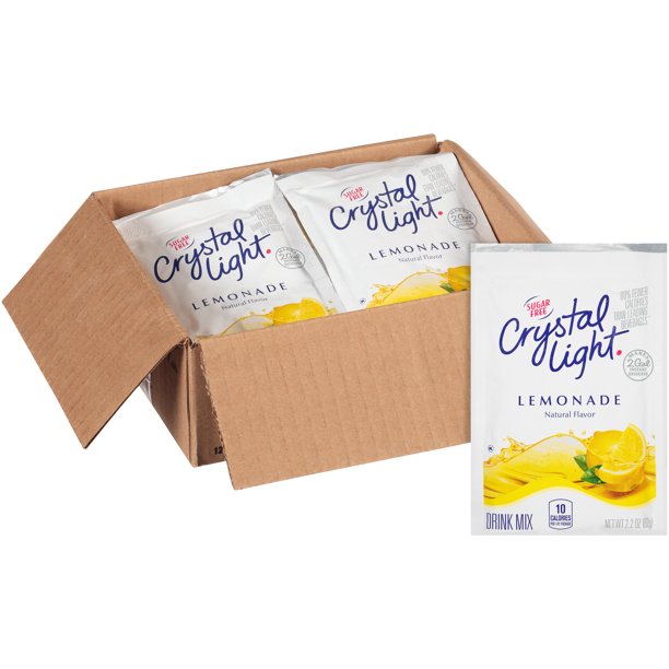 Crystal Light Sugar Free Lemonade Powdered Beverage Mix, 2.2 oz. Pouch