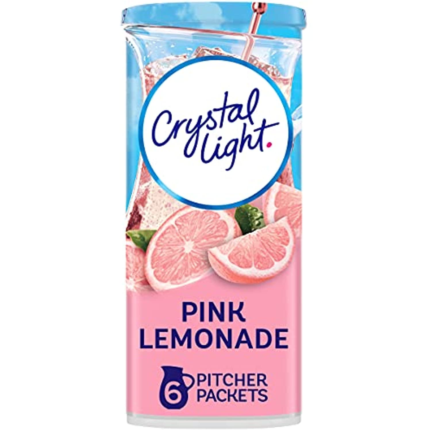 Crystal Light SugarFree Pink Lemonade Naturally Flavored Powdered