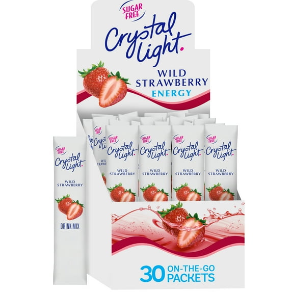 Crystal Light On the Go Energy Wild Strawberry 120 units per case 1.0 oz