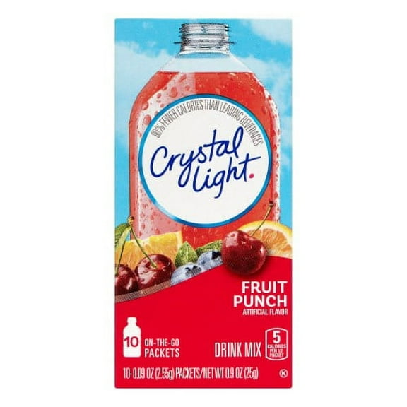 Crystal Light on-the-Go Drink Mix Fruit Punch (Pack of 20)