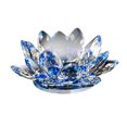 thumbnail image 1 of Crystal Lotus Candle Holder - 3In Crystal Flower Design, Decorative Tealight Holder - For Home Decor, Table Centerpieces, Meditation Spaces, Wedding Decorations, 1 of 7