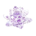 thumbnail image 1 of Crystal Lotus Flower Candle Holder - Clear Glass Lotus Design With Sparkling Crystal Accents, 3 Inch Size - For Home Decor, Table Centerpieces, Meditation Spaces, Special, 1 of 8