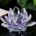 thumbnail image 1 of Crystal Lotus Paperweight under $5! CQCYD Crystal Lotus Paperweight Ornament, Feng Shui Home Decor, Office Desk Decor Collection, Meditation Spiritual Decor, Zen Garden Decoration, Gift, 1 of 1