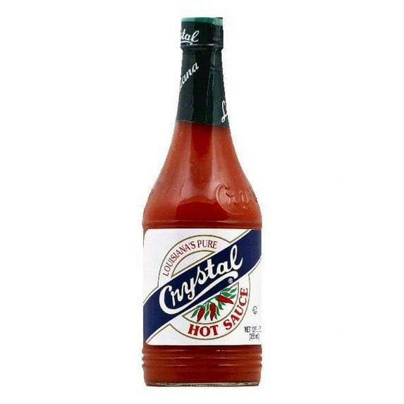 Crystal Louisiana''s Pure Hot Sauce, 12 OZ (Pack of 12)
