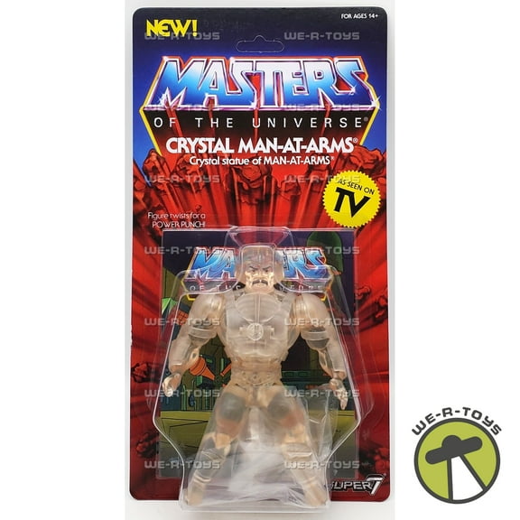 Masters of the Universe Crystal Man-at-Arms Action Figure Super 7 Mattel 2019