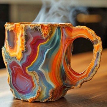 Crystal Mineral Cup with Inner Liner, 11 Styles Natural Stone Ornament Decorative Cup for Home, Office, Aesthetic Room Decor & Unique Gift Idea