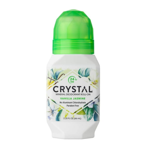Crystal Mineral Deodorant Roll-On, Vanilla Jasmine, 2.25 fl oz