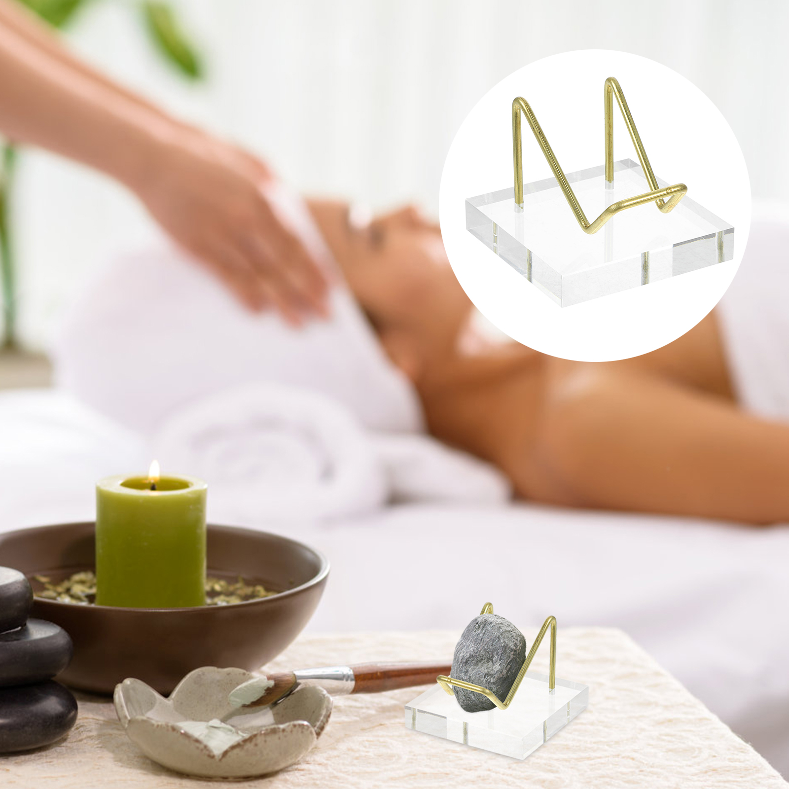 Crystal Mineral Stones Display Stand Gemstone Display Holder Minerals