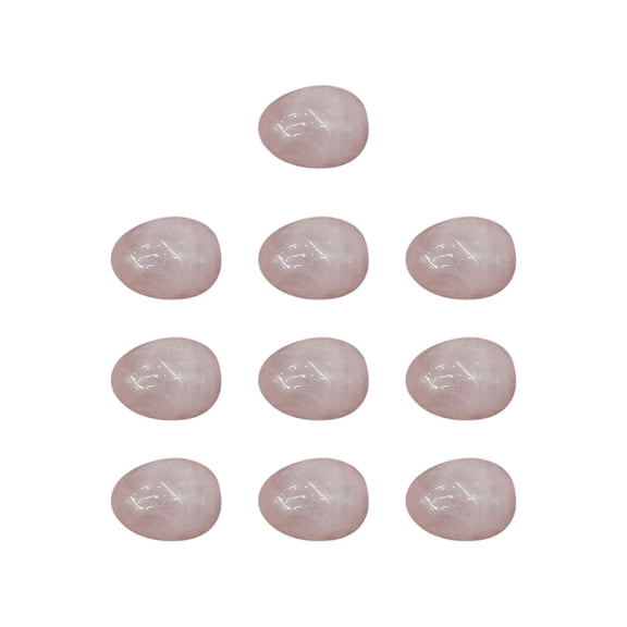 Crystal Mini Eggs Agate Bird Eggs, TOUMENY Natural Polished Gemstone Easter Eggs, 10PC 0.79" Decorative Crystal Eggs for Easter Basket Home Decor