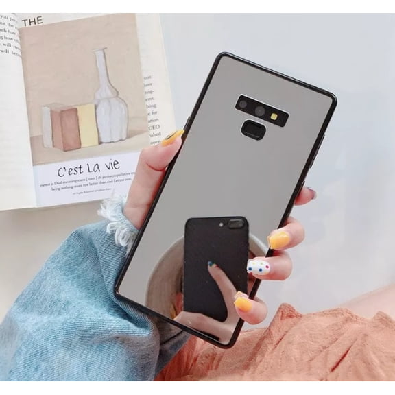 Crystal Mirror Plating Samsung Galaxy Note 9 Case Soft Flexible TPU Shockproof and Scratch Resistant Protection Cover