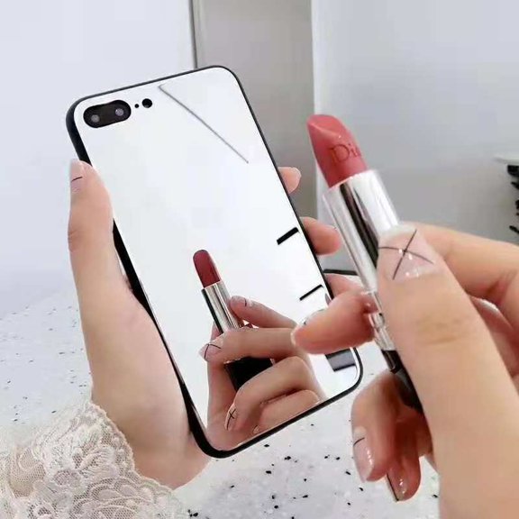 Crystal Mirror Plating iPhone 7 Case Soft Flexible TPU Shockproof and Scratch Resistant Protection Cover