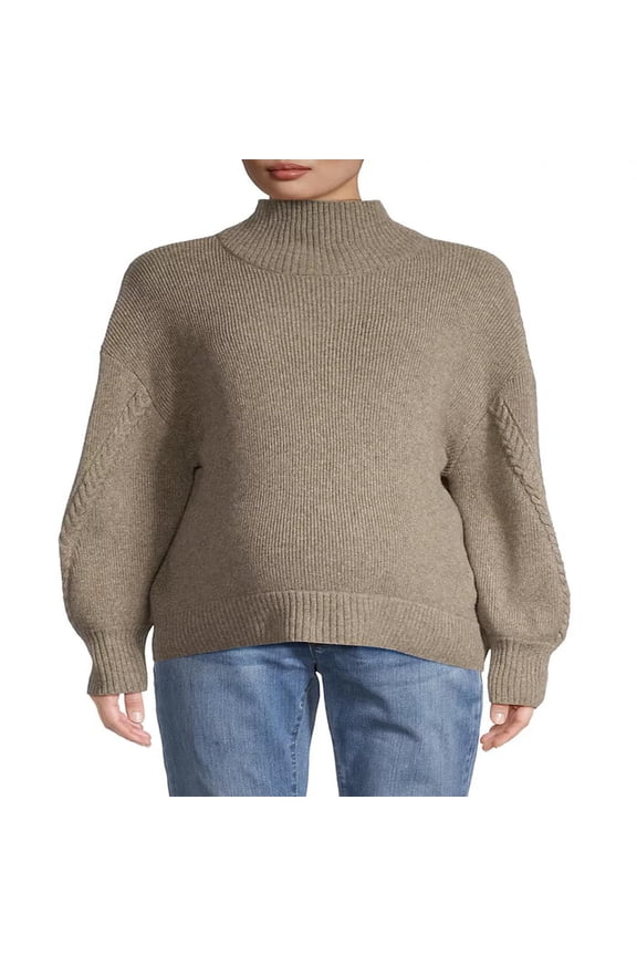 Crystal Mock-Neck Sweater