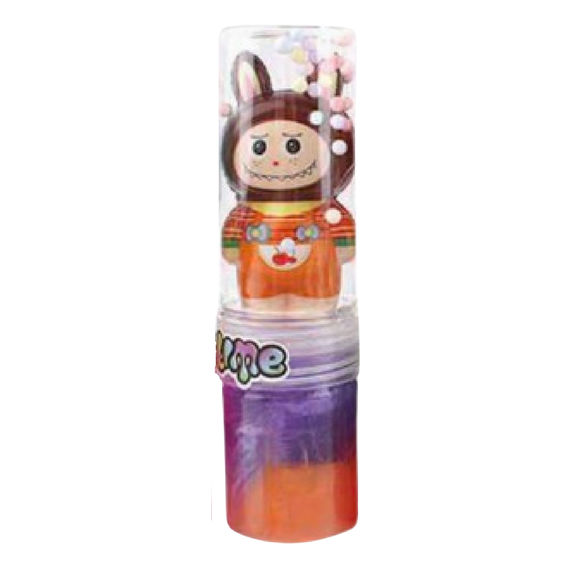 Crystal Mud Slime Toy Monster Character Dome Stretchable Sensory Play, Brown