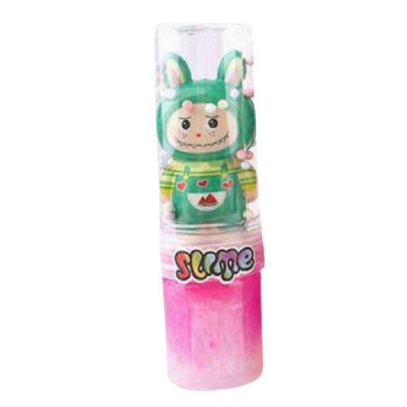 Crystal Mud Slime Toy Monster Character Dome Stretchable Sensory Play, Pink
