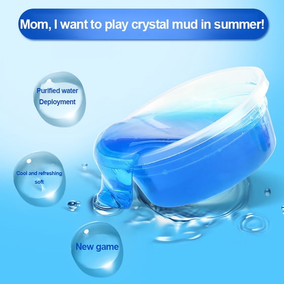 Crystal Mud Toys Silly Sludge Crystal Mud Toys Multicolor One size Mud for Party Favors 12 Pcs Kids Educational