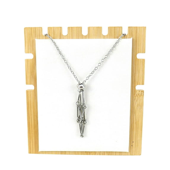 Crystal Necklace Holder Empty Stone Quartz Holder Adjustable Cage Pendant Stone Holders Necklace Replacement Metal Chain For Diy Jewelry Making A