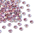 thumbnail image 1 of Crystal No Hotfix Flatback Stones Czech Crystal Dura Foiling Round(438 11 615 Chaton Rose) 70350 200 Fuchsia AB SS10(2.7~2.9mm), 1 of 4