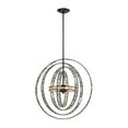 thumbnail image 1 of Elk Lighting 31661/6 Crystal Orbs 6 Light Pendant In Oil Rubbed Bronze, 1 of 2