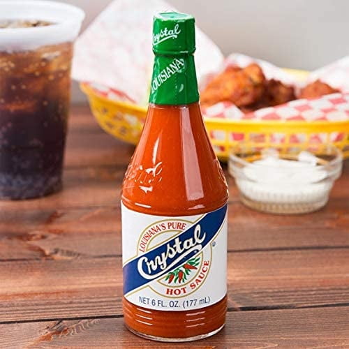Crystal Original Louisiana Hot Sauce, 6 oz Glass Bottle (Pack of 12)