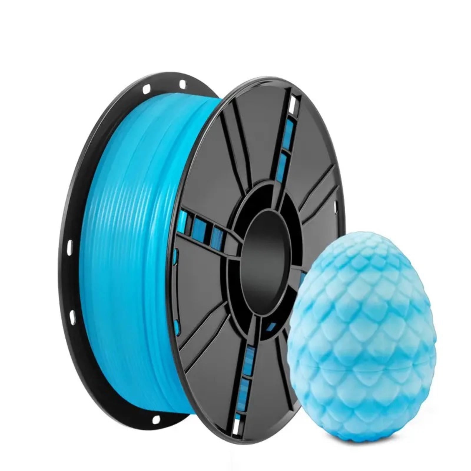 Crystal PLA 3D Printer Filament 1.75mm, Dimensional Accuracy +/- 0.02 mm, 1KG Spool (2.2lbs) Fits Most FDM 3D Printers