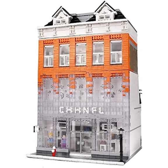 Crystal Palace City Modular Building Blocks MOC 2 Floor Shopping Store 3804 Piece Building Blocks Bricks House Toy Building Set with All Accessories Shown for All Building Levels
