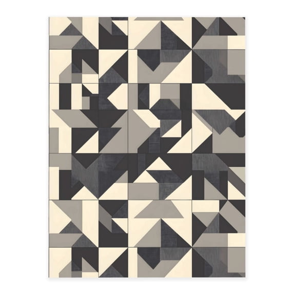 Crystal Paste 10.4×7.8in Good Viscosity, Bright Color And Eye-Catching Easy To Distinguish For Glass Metal Plastic Dark Gray Geometric Patterns_1 (4)