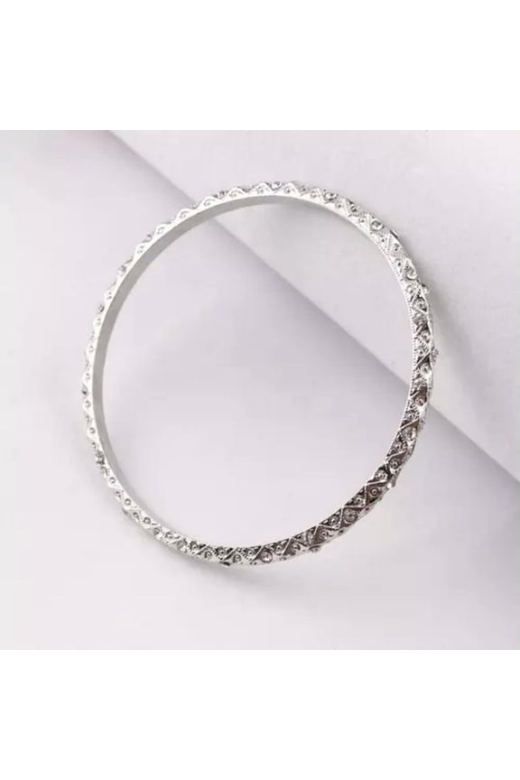 Crystal Pave Bangle Bracelet for Women Baroque Style Bracelets Babgles Jewelry