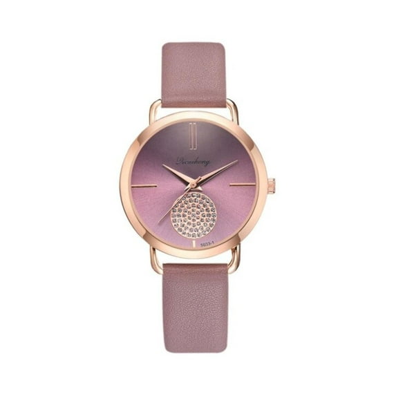 Crystal Pave Rose Goldtone Bracelet Watch