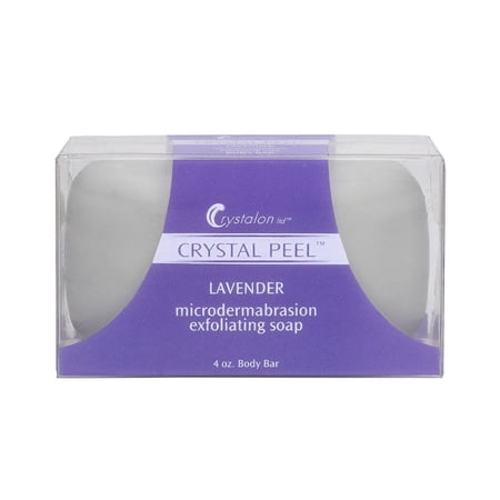 Crystal Peel 4.0 oz Lavender Microdermabrasion Exfoliating Soap Body Bar NIB