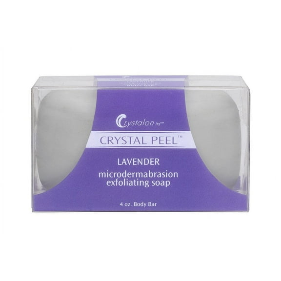 Crystal Peel 4.0 oz Lavender Microdermabrasion Exfoliating Soap Body Bar NIB