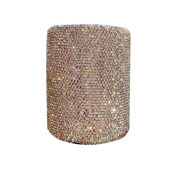 Crystal Pencil Pen Pot Holder Box Bling Rhinestone Pen Organizer Holder Cosmetic Pencil Container Comb Brushes Personalized