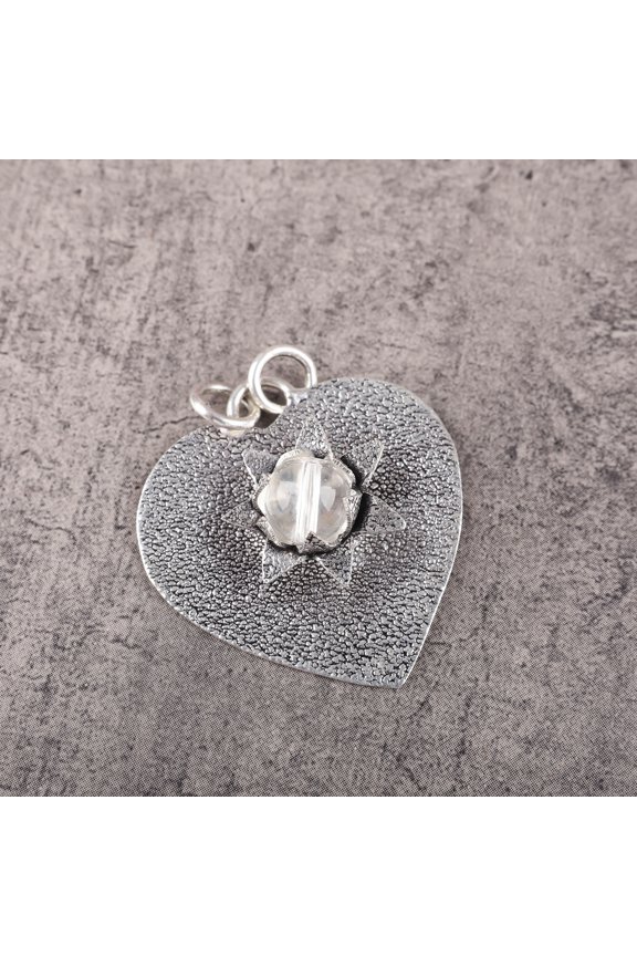 Crystal Pendant 925 Sterling Silver Jewelry