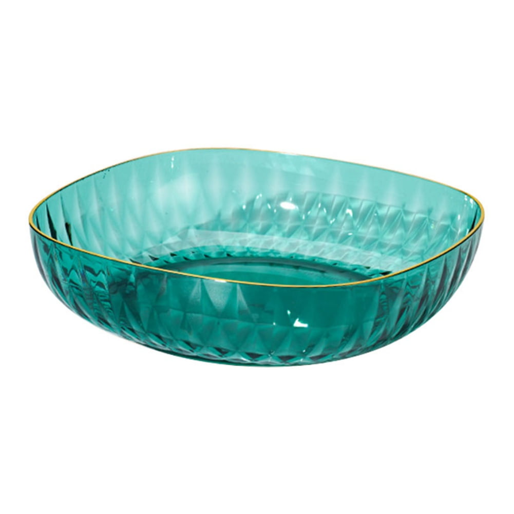 Crystal Plastic Fruit Bowl Crystal Clear Salad Bowl Round Serving Bowl Candy Bowls Dish Dessert