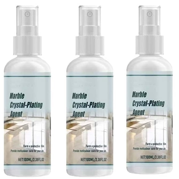 Crystal-Plating Agent for Stone Care, Bathroom Kitchen Multi-Surface Stone Cleaner for Marble quartz Granite Tile Countertop