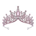 thumbnail image 1 of Crystal Princess Tiara for Women, Rhinestone Queen Crown Headband for Wedding Bride, Birthday, Prom, Pageant Party, and Photo Prop Hair Accessories, 1 of 7