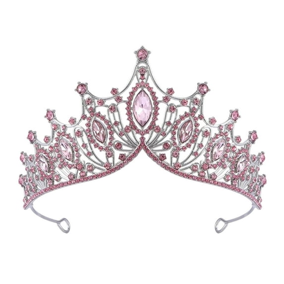 Crystal Princess Tiara for Women, Rhinestone Queen Crown Headband for Wedding Bride, Birthday, Prom, Pageant Party, and Photo Prop Hair Accessories
