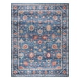 thumbnail image 1 of Crystal Print Cullen Traditional Oriental Blue Washable Indoor Area Rug, 9x13, 1 of 8